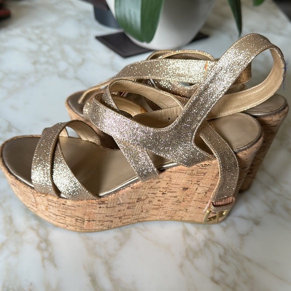 Stuart Weitzman cork wedge sandal - Picture 4 of 5